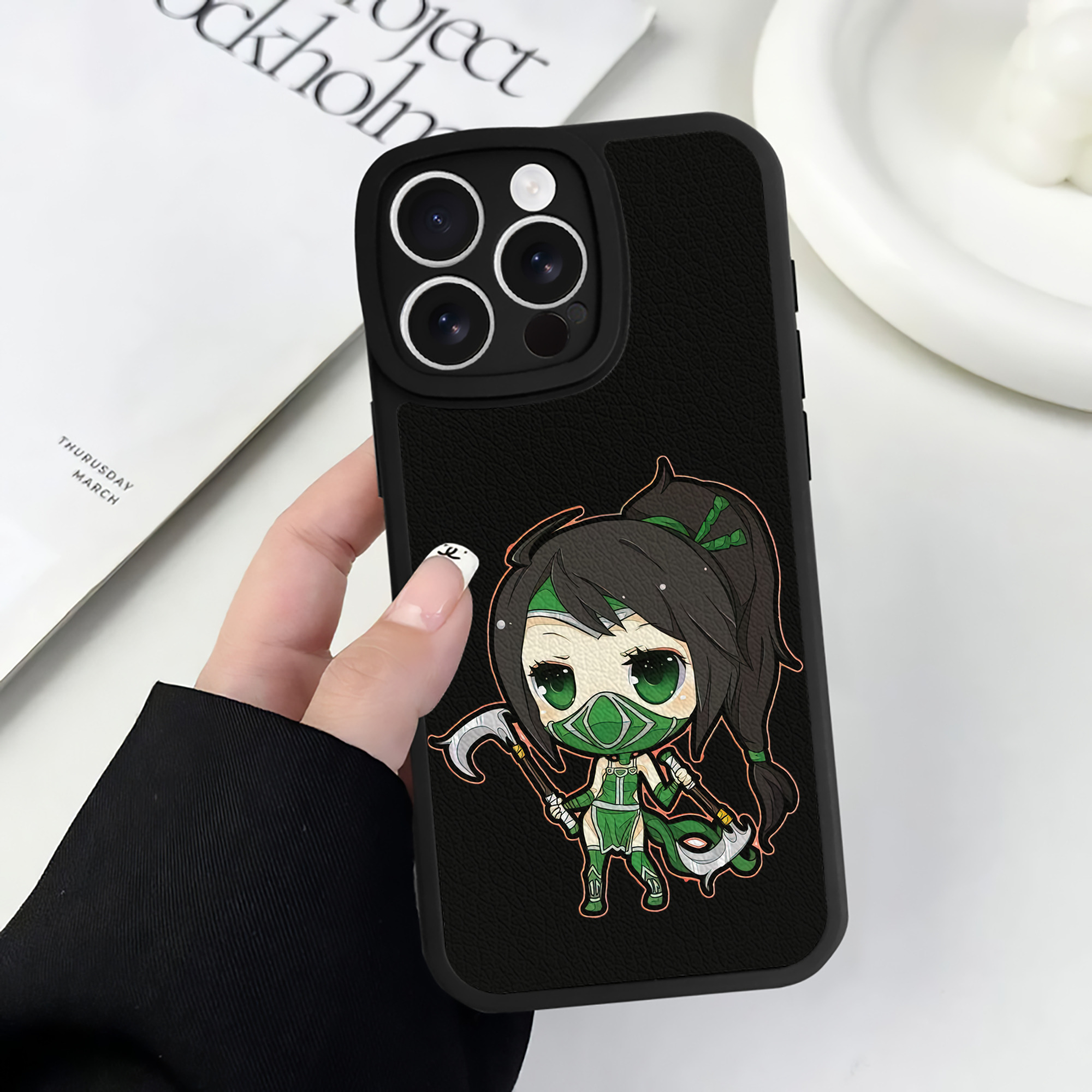 （画像用） リーグ・オブ・レジェンド League of Legends LOL 【iPhone 16シリーズ対応】シリコンスマホケース（レザー調） 材質：シリコン